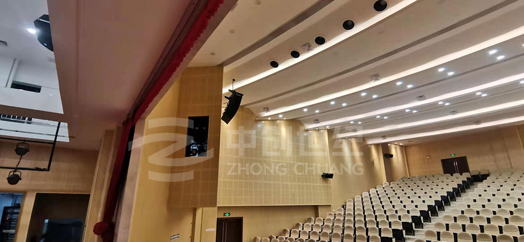 廣東省東莞監獄干警禮堂-音響安裝圖